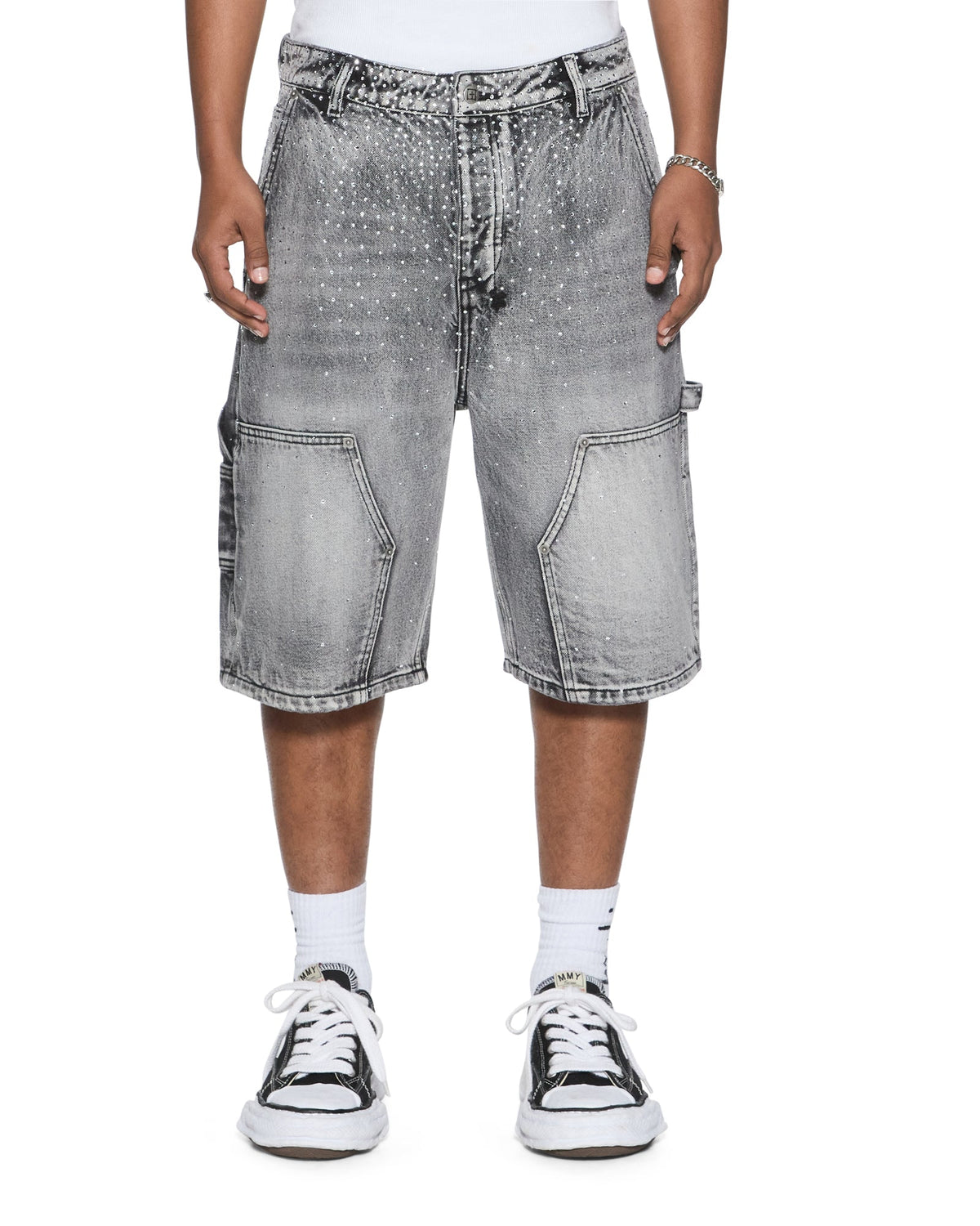 Mens Maxx Operator Short Konkrete Crystal Relaxed Walkshorts - Grey