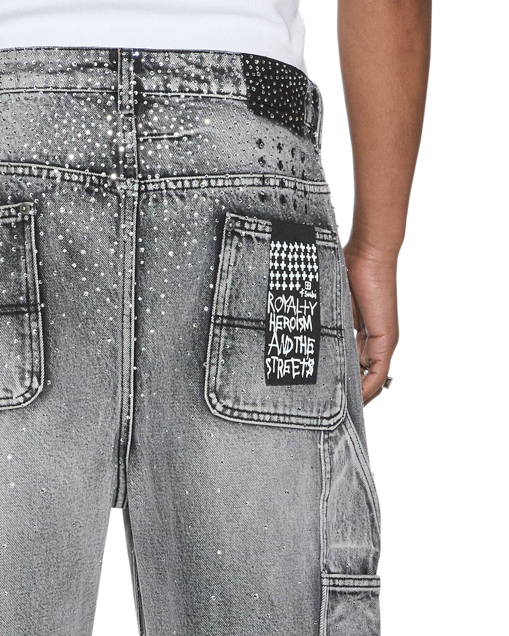 Mens Maxx Operator Short Konkrete Crystal Relaxed Walkshorts - Grey