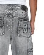 Mens Maxx Operator Short Konkrete Crystal Relaxed Walkshorts - Grey