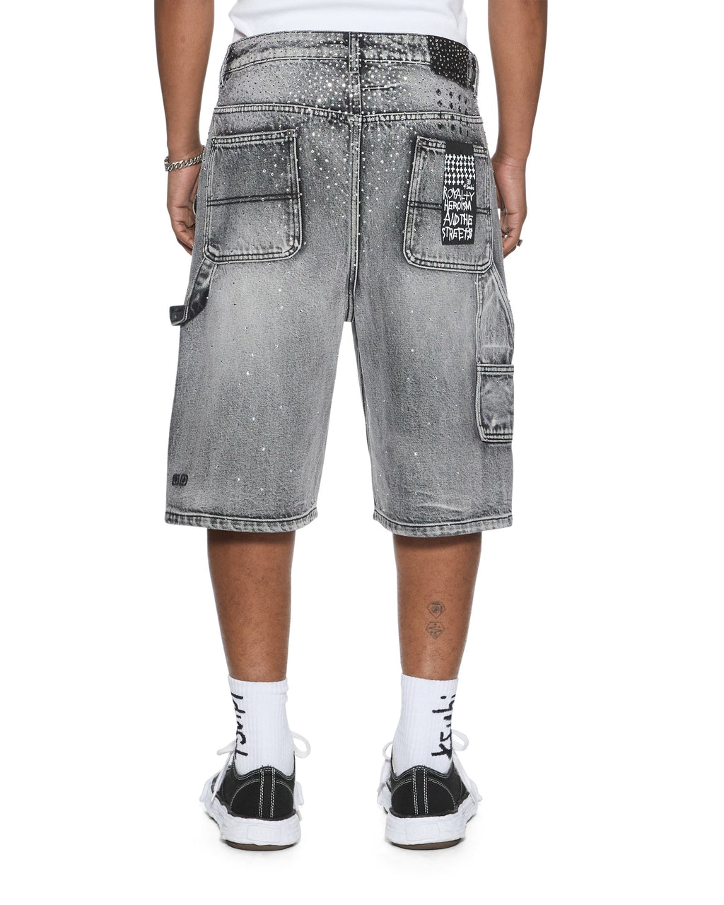 Mens Maxx Operator Short Konkrete Crystal Relaxed Walkshorts - Grey