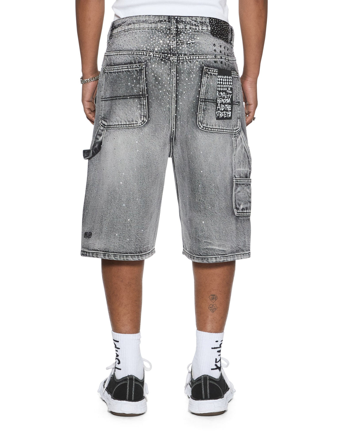 Mens Maxx Operator Short Konkrete Crystal Relaxed Walkshorts - Grey