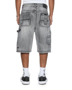 Mens Maxx Operator Short Konkrete Crystal Relaxed Walkshorts - Grey