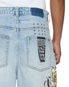 Mens Maxx Short Duke 4eva Relaxed Walkshorts - Denim
