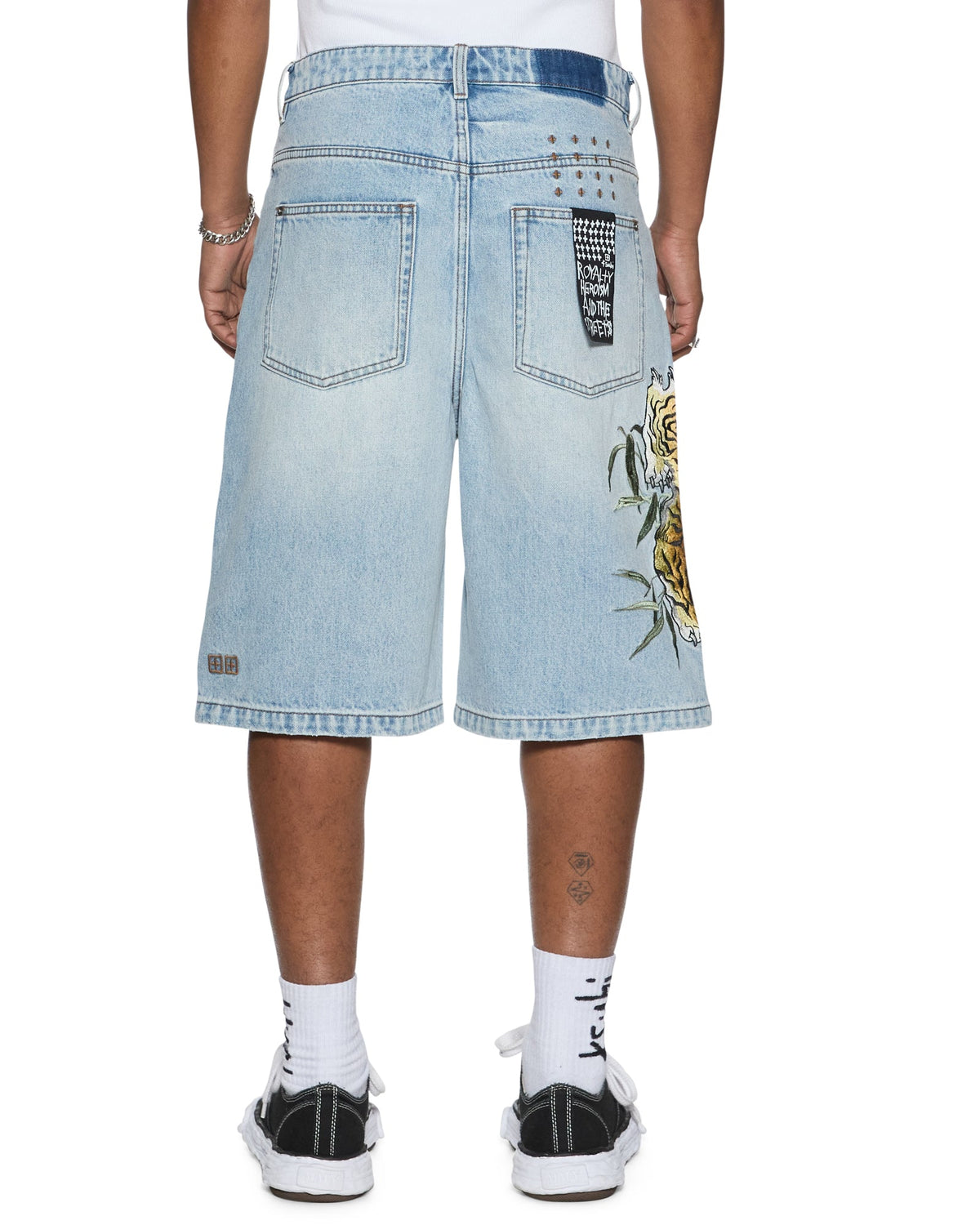 Mens Maxx Short Duke 4eva Relaxed Walkshorts - Denim