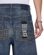 Mens Maxx Short K-dip Blue Relaxed Walkshorts - Denim