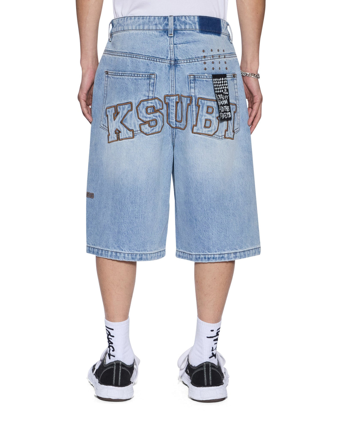 Mens Maxx Short Krystal Royalty Relaxed Walkshorts - Denim
