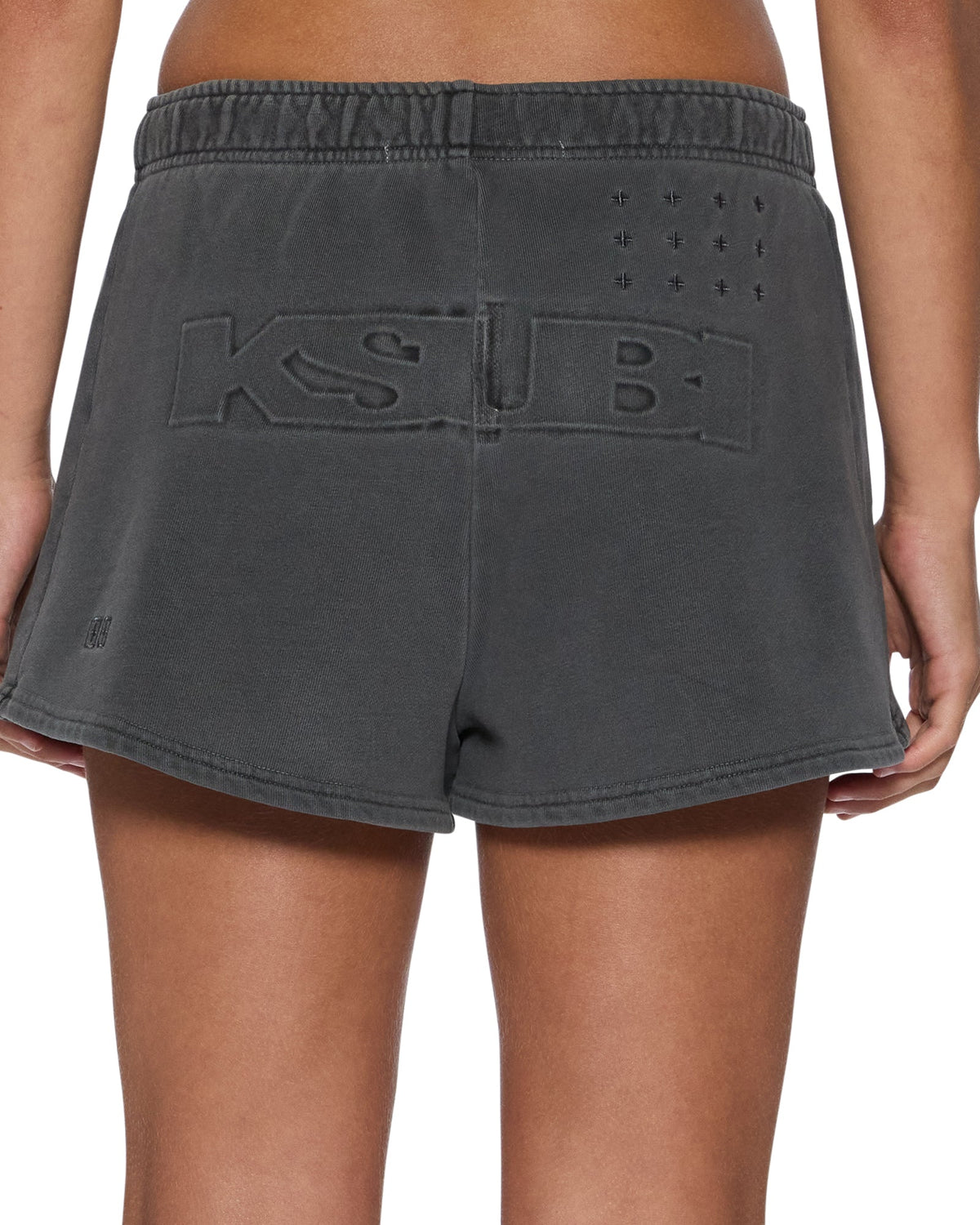 Womens Sott Booty Trakshort Charcoal Relaxed Walkshorts - Grey