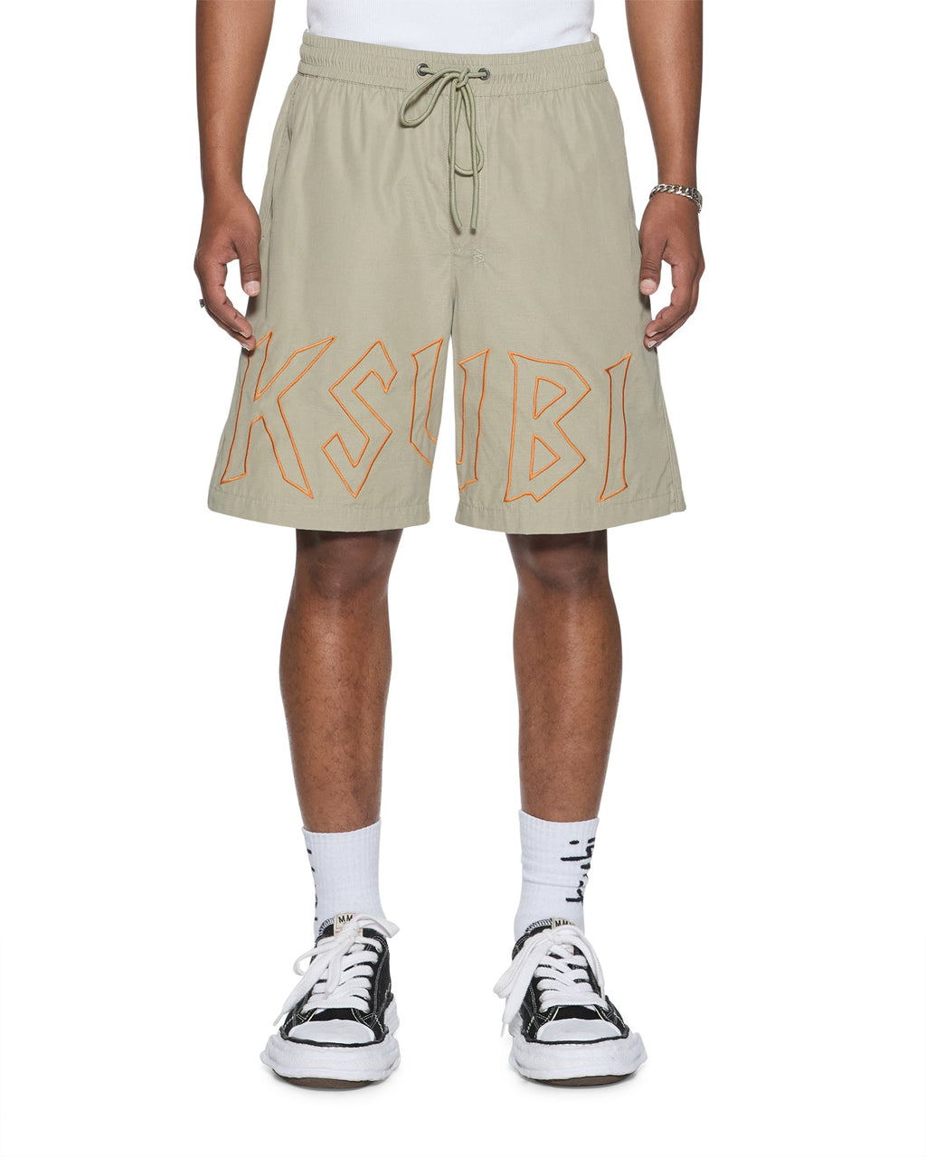 Mens Stay Up Life Short Synth Green Regular Walkshorts - Green
