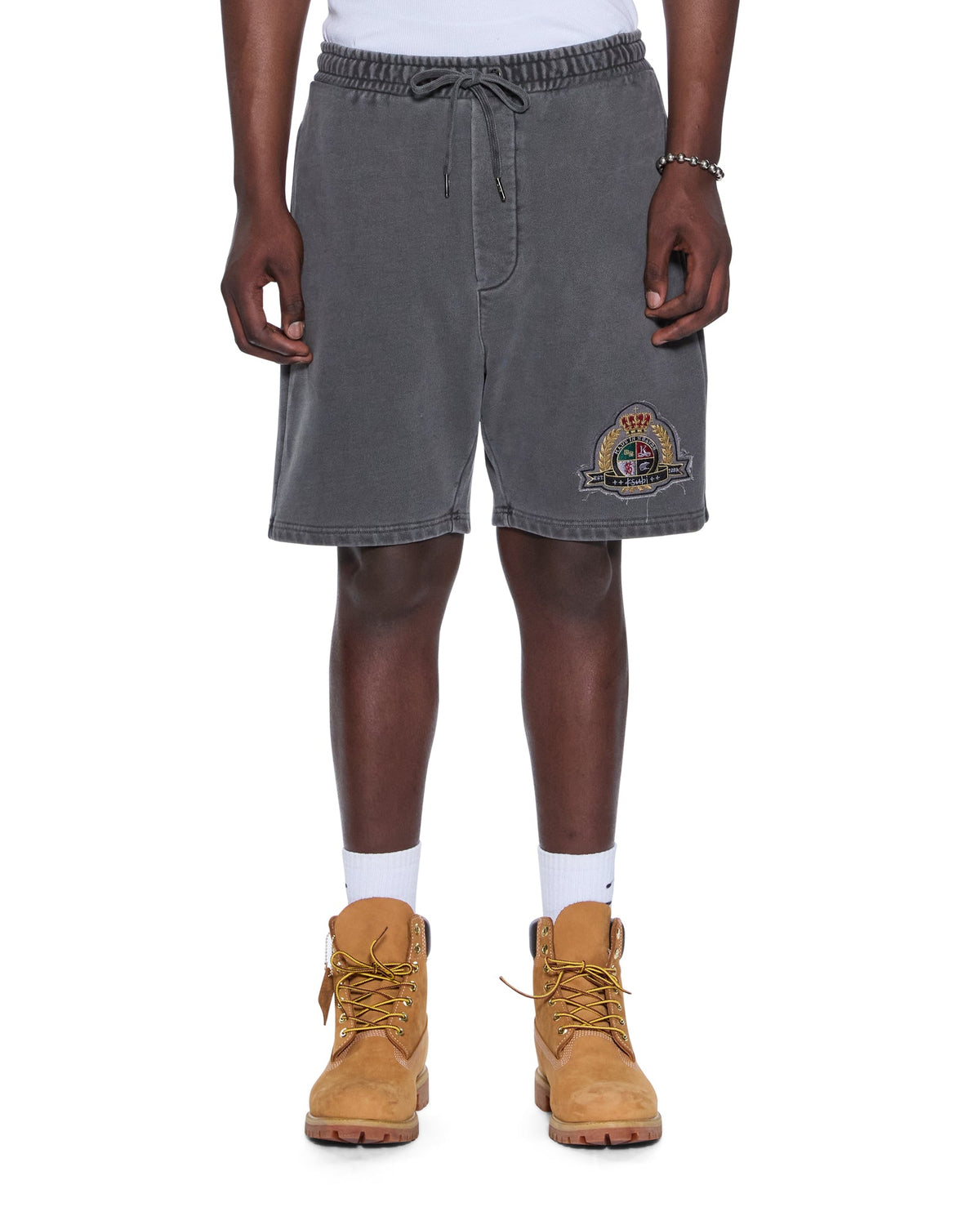 Mens Krest Trak Short Charcoal Regular Walkshorts - Black