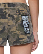 Womens Micro Short Camo Regular Walkshorts - Green