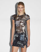 Womens Tripper Mini Skirt Fitted Skirts - Multi Colour