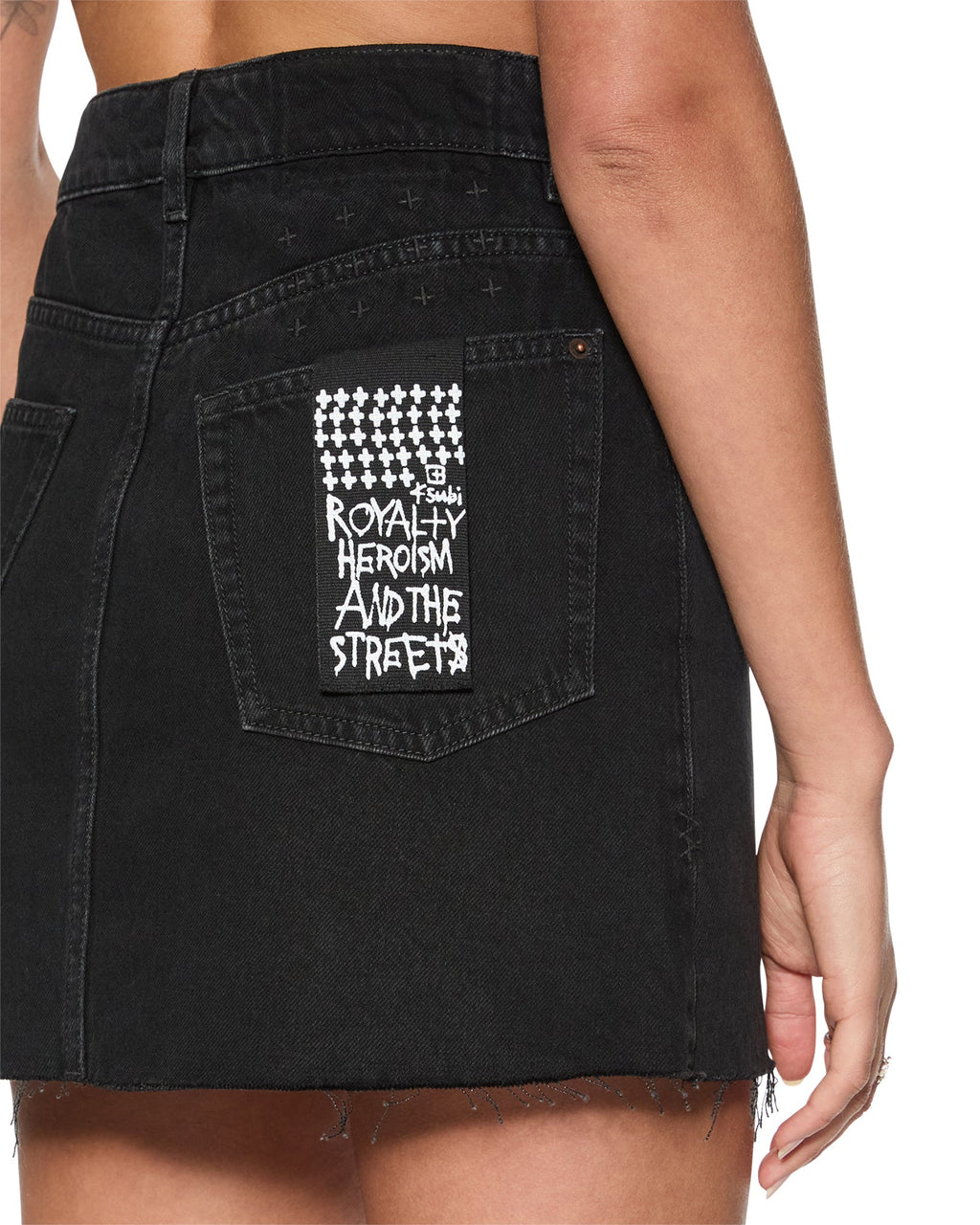 Womens Rap Skirt Stealth A Line Skirts - Black