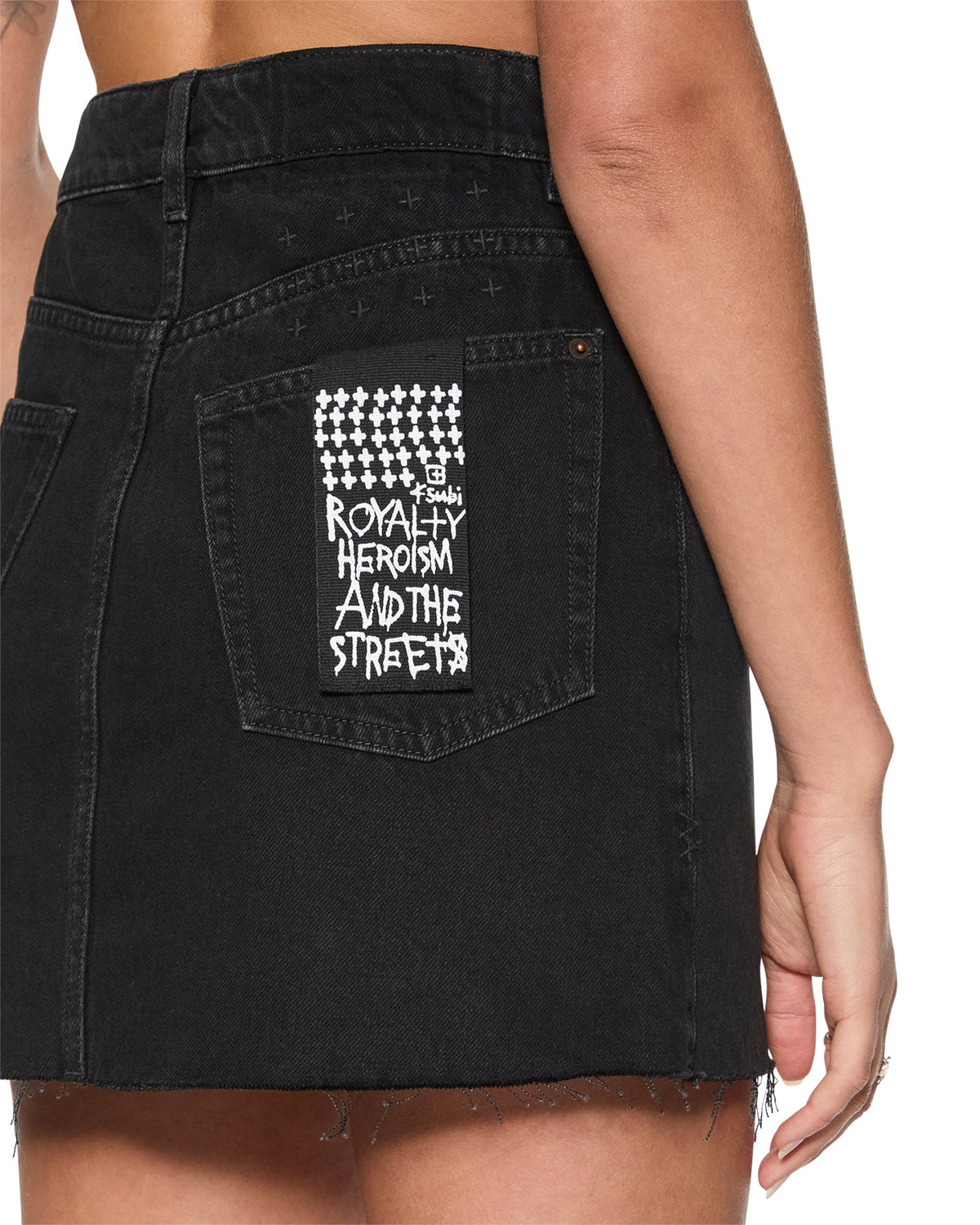 Womens Rap Skirt Stealth A Line Skirts - Black