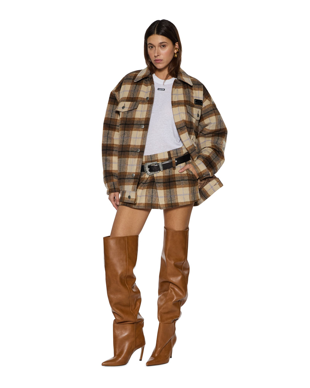 Womens Addison Skirt Plaid Regular Skirts - Multi Colour