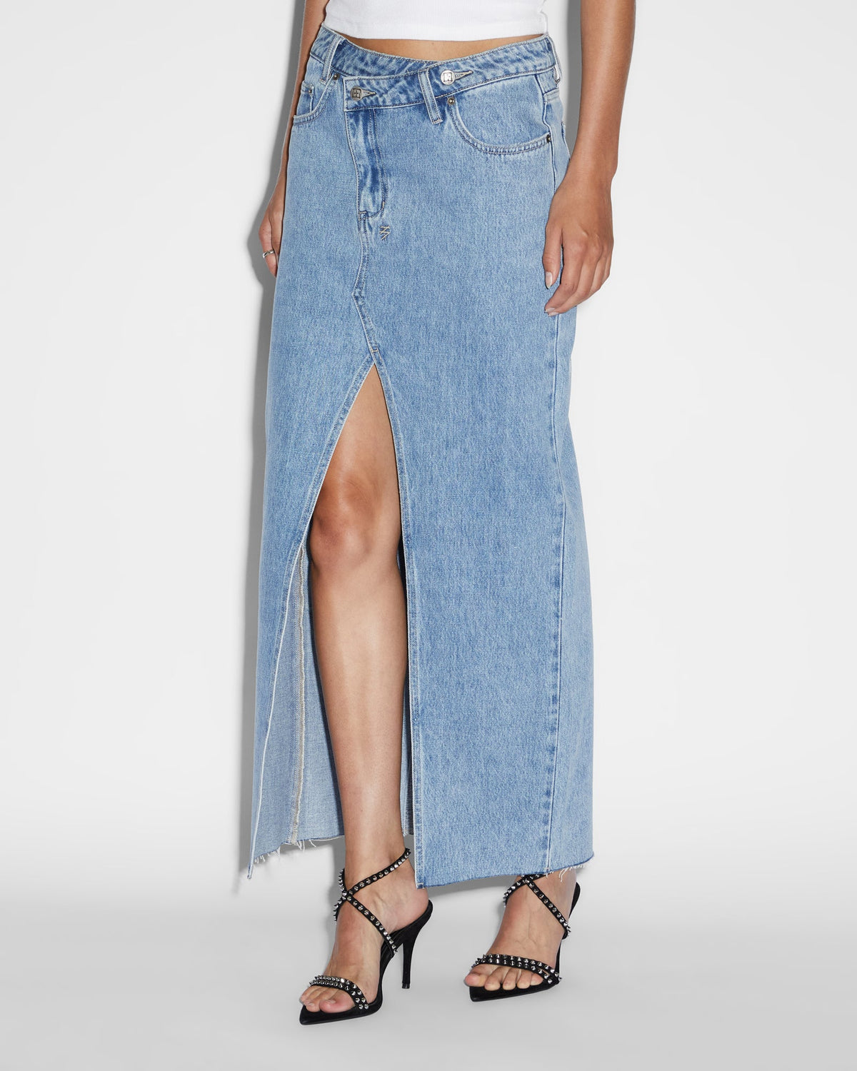 Womens Relax Maxi Skirt Authentik Skirts - Denim