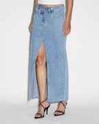 Womens Relax Maxi Skirt Authentik Skirts - Denim