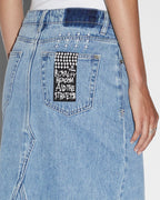 Womens Relax Maxi Skirt Authentik Skirts - Denim