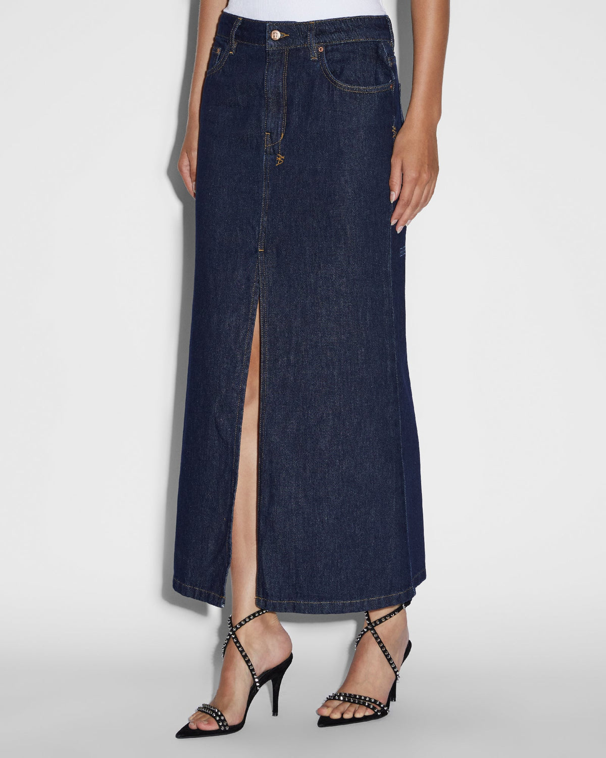 Womens Swerve Skirt Legacy Flare Skirts - Denim
