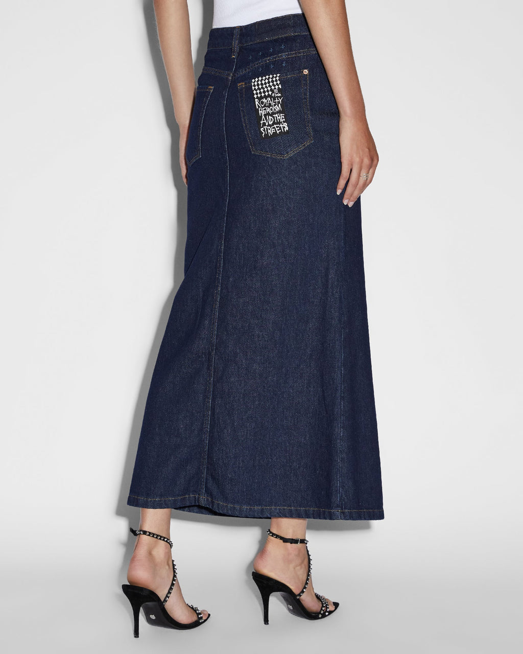 Womens Swerve Skirt Legacy Flare Skirts - Denim