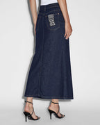 Womens Swerve Skirt Legacy Flare Skirts - Denim