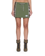 Womens Origin Trakskirt Spliced Camo Hash Slim Skirts - Green