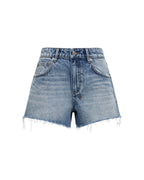 Womens Slouch Short Maverick Relaxed Walkshorts - Denim
