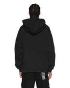 Mens Sott Ekcess Hoodie Jet Black Oversized Fleece - Black