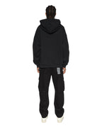 Mens Sott Ekcess Hoodie Jet Black Oversized Fleece - Black