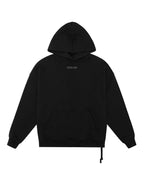 Mens Sott Ekcess Hoodie Jet Black Oversized Fleece - Black