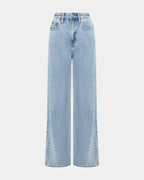 Womens Strider Authentik Wide Denim Jeans - Denim
