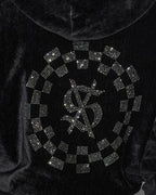 Womens Ritzy Infinity Jumper Black Boxy Fleece - Black
