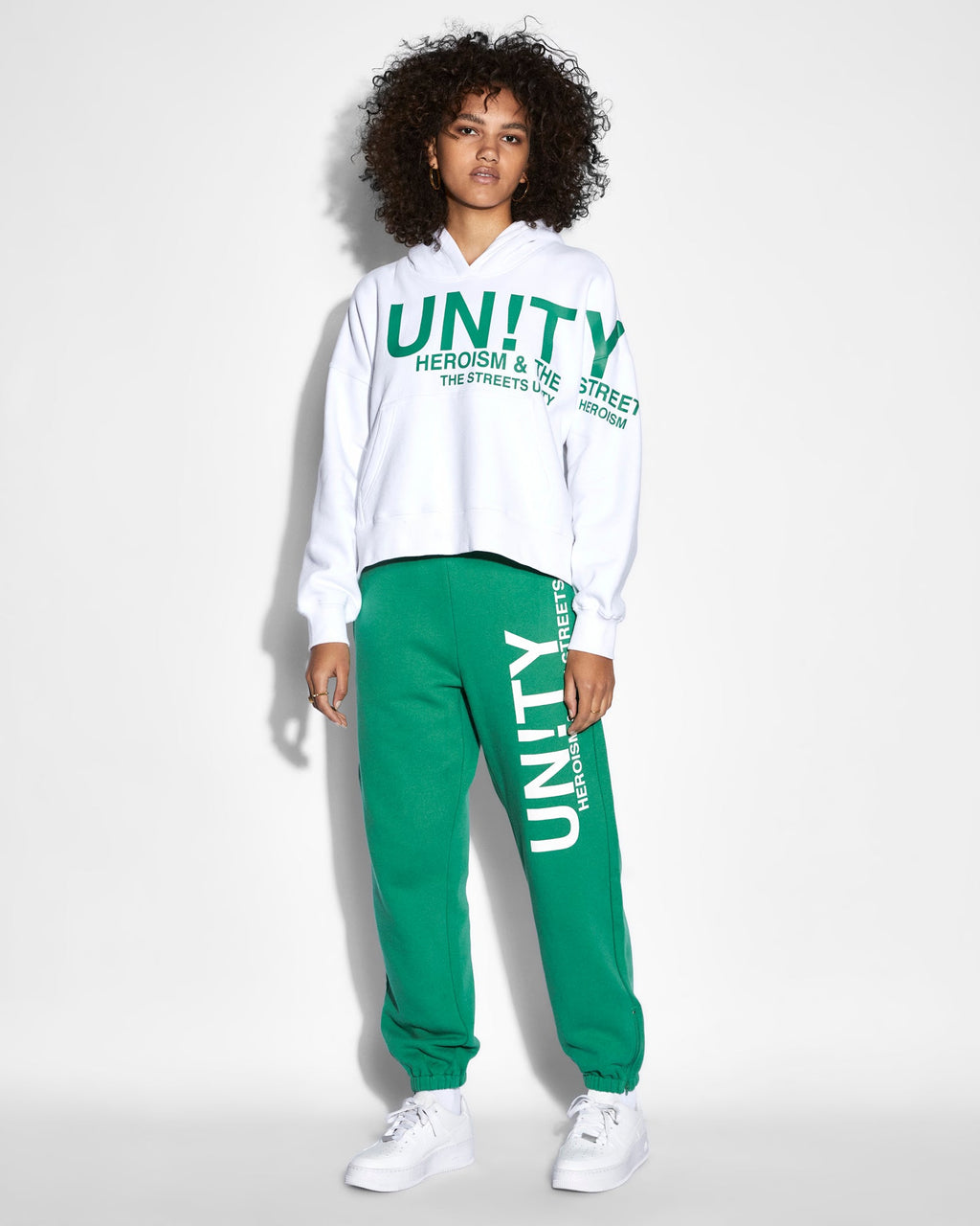 Womens Unity Zip Trax Green Relaxed Pants - Green