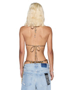 Womens Higher Things Bikini Top Wild Bikini - Brown