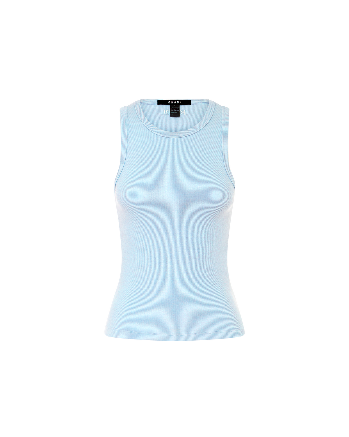 Womens Syndicate Tank Xtra Sky Fitted Fashion Tops - Blue