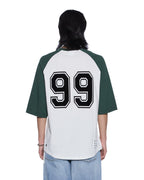 Mens 99 Biggie Raglan Ss Tee Hash Boxy Tees - Multi Colour