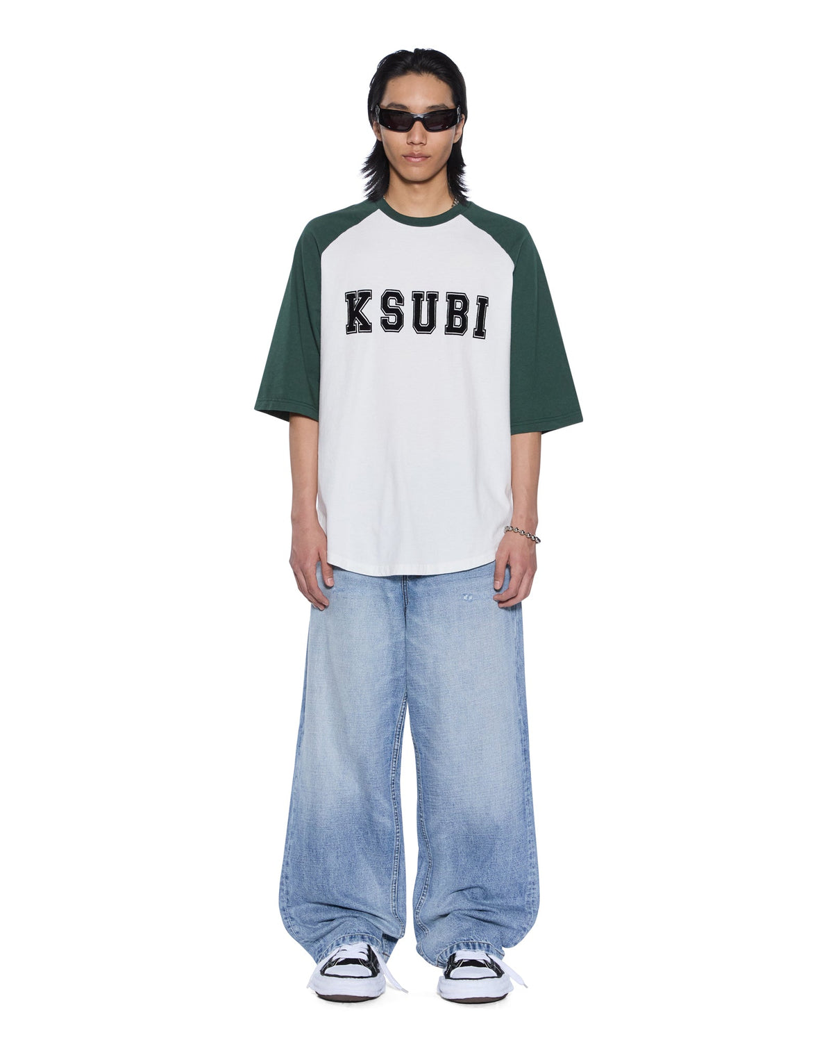 Mens 99 Biggie Raglan Ss Tee Hash Boxy Tees - Multi Colour