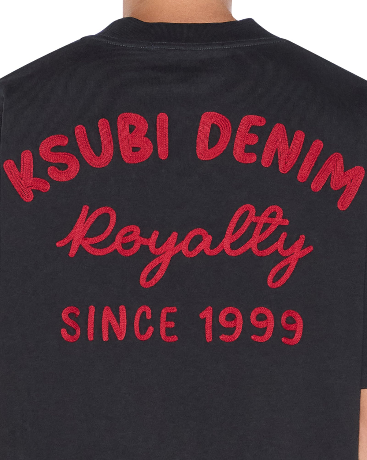 Mens Mekanik Halen Ss Tee Charcoal/red Boxy Tees - Grey