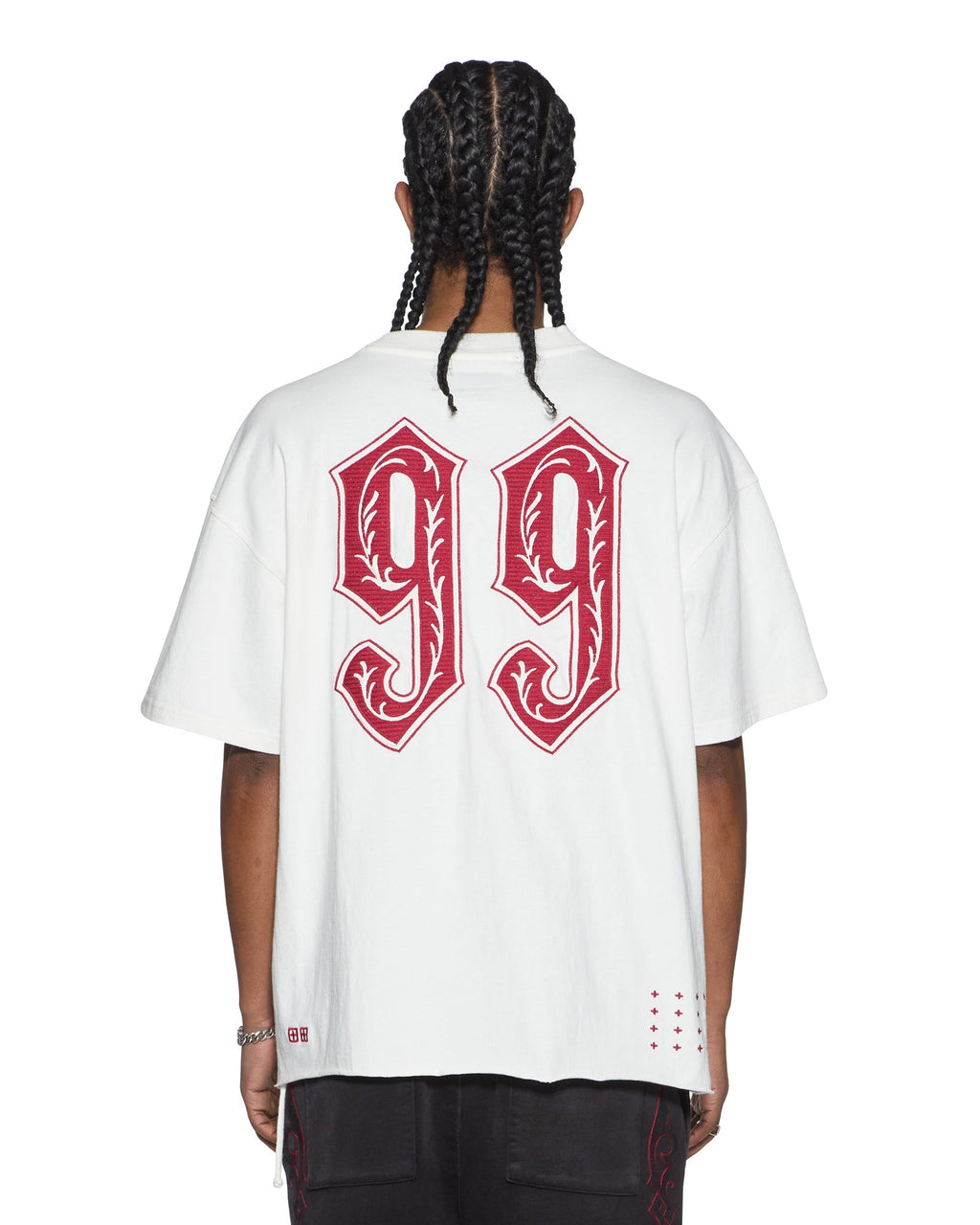 Mens Paise Ekcess Ss Tee Tru White Oversized Tees - White