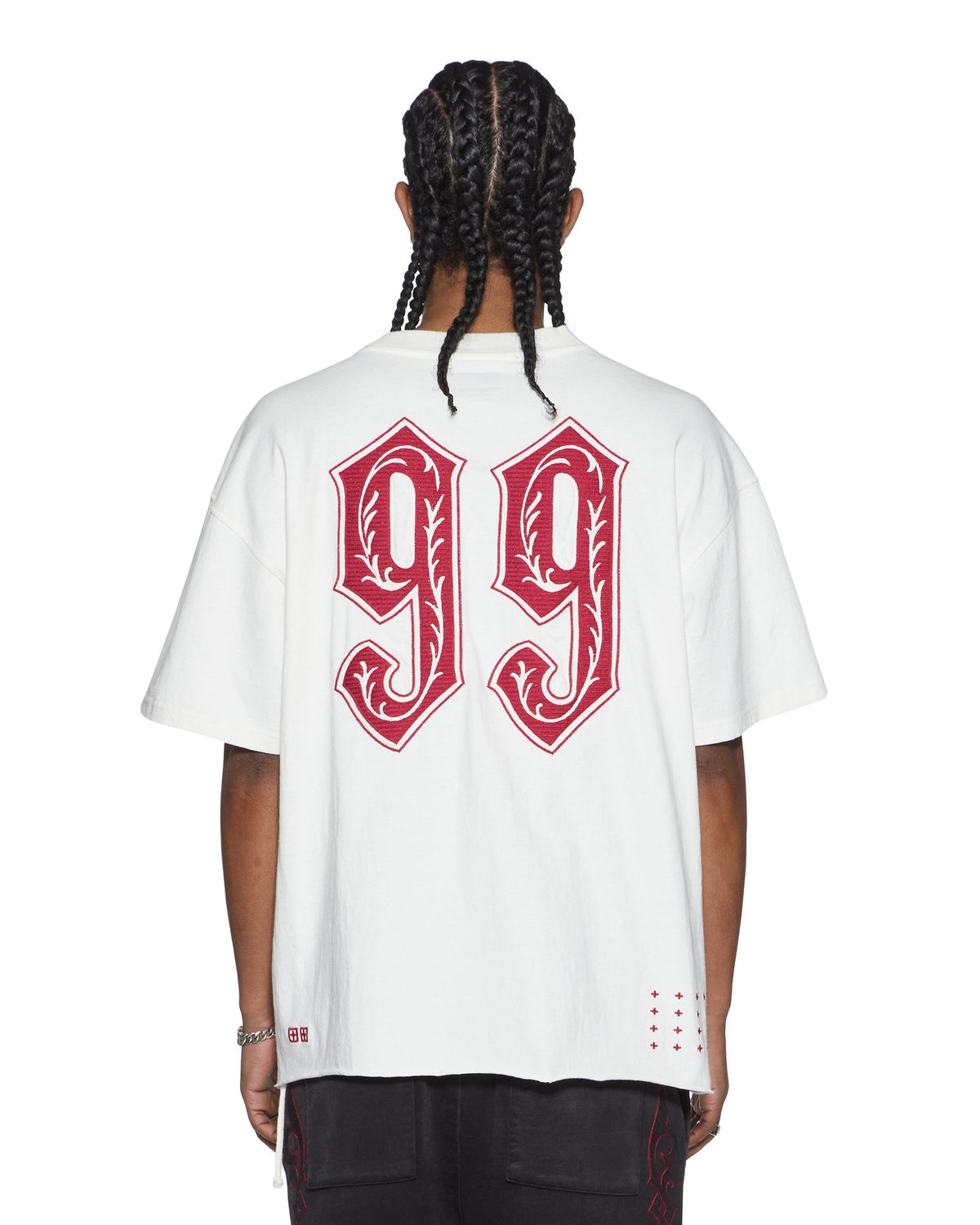 Mens Paise Ekcess Ss Tee Tru White Oversized Tees - White