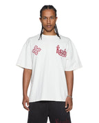 Mens Paise Ekcess Ss Tee Tru White Oversized Tees - White