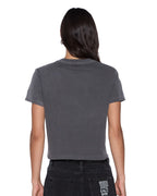 Womens Shrunken Ss Tee Charcoal Slim Tees