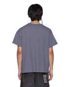 Mens Slub Sid Ss Tee Charcoal Slim Tees - Grey