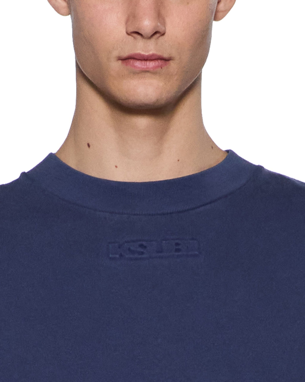 Mens Sott Ekcess Ss Tee Ink Fade Oversized Tees - Navy
