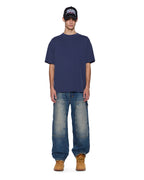 Mens Sott Ekcess Ss Tee Ink Fade Oversized Tees - Navy