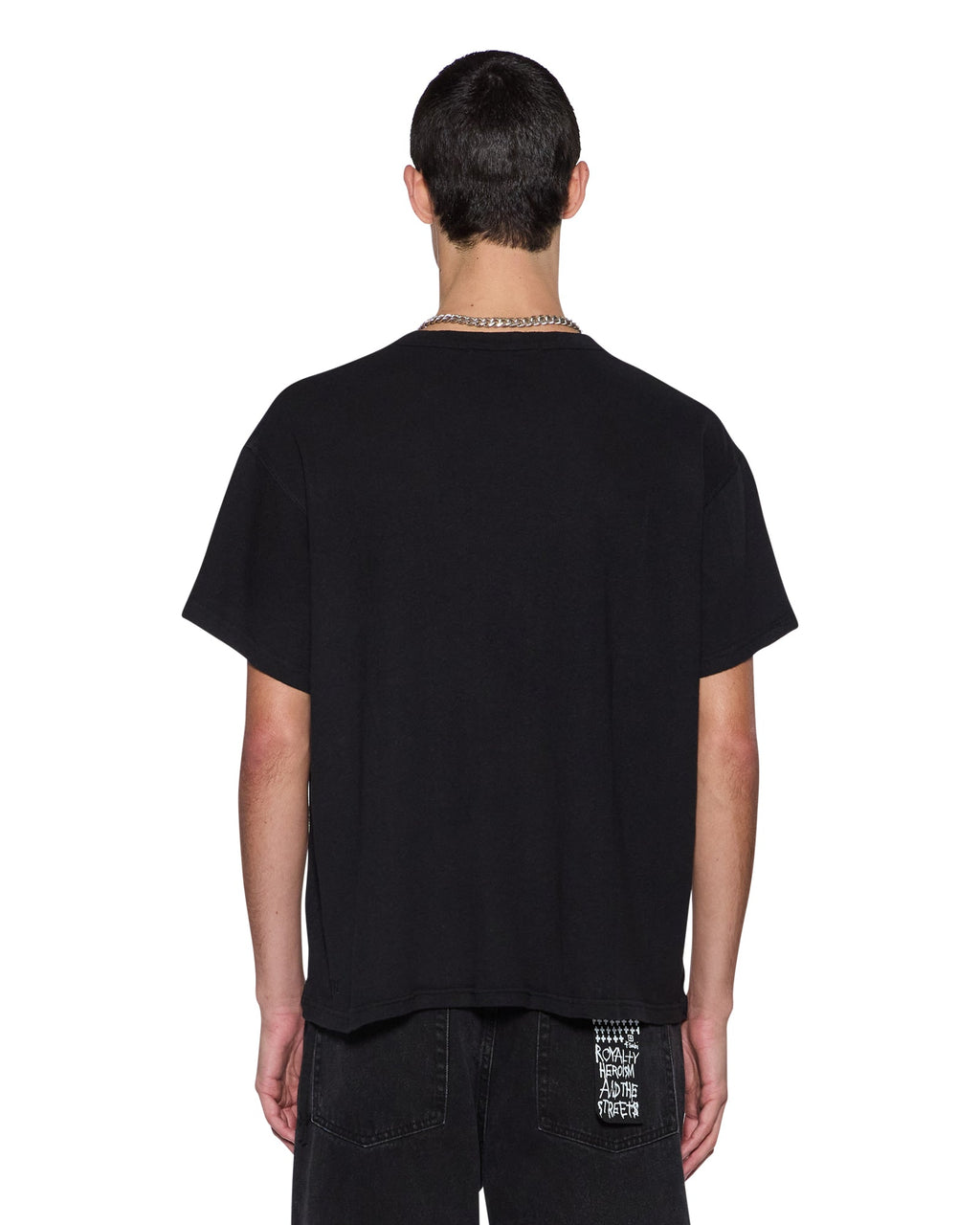 Mens State Slub Sid Ss Tee Black Regular Tees - Black