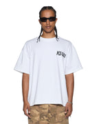 Mens Stay Up Ekcess Ss Tee Tru White Oversized Tees - White