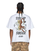 Mens Stay Up Ekcess Ss Tee Tru White Oversized Tees - White