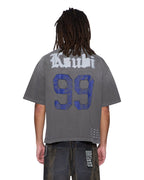 Mens Utopia Halen Raglan Ss Tee Charcoal Baggy Tees - Grey