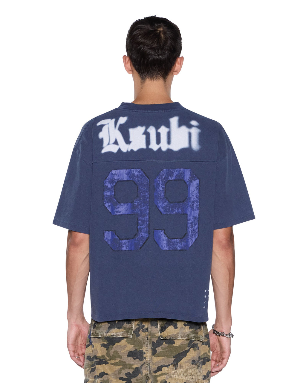 Mens Utopia Halen Ss Tee Navy Boxy Tees - Navy