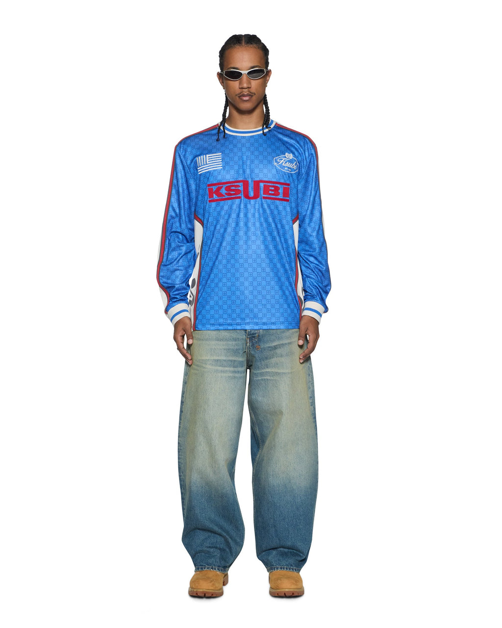 Mens Zoom Moto Jersey Bolt Blue Regular Fashion Tops - Blue